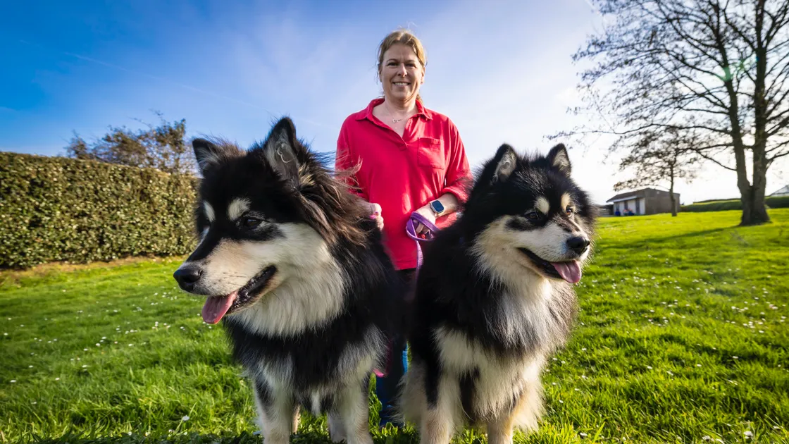 Jeanette Brache with her two Lapphunds, Oreo and Talli. (Picture by Peter Frankland, 34661593)