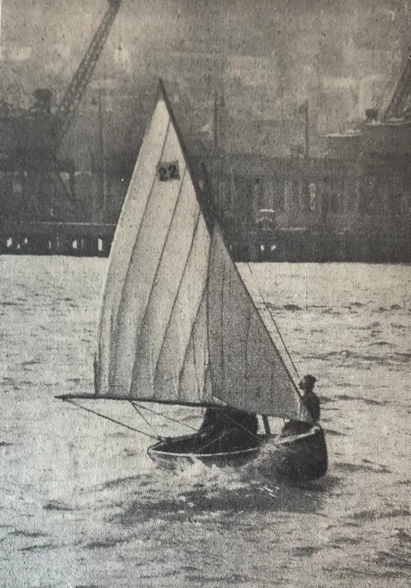 Paul Leale had a love for the sea and the son of Jurat Leale is seen sailing the very same craft which capsized and cost him his life during the college’s summer term in 1939