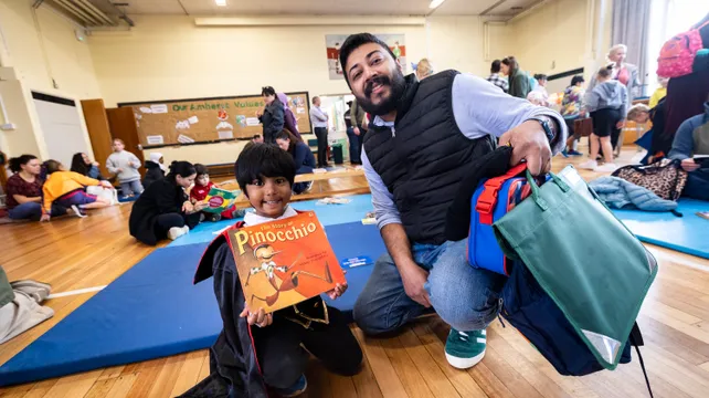 Parents join Amherst Primary’s reading time
