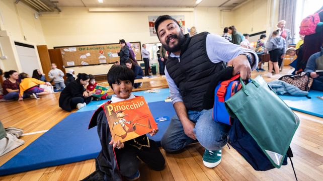 Parents join Amherst Primary’s reading time