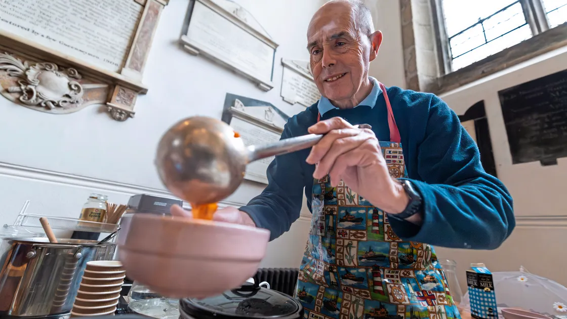 Martin Priest is behind the community lunches initiative at Town Church where people can come in and have some soup, coffee and a chat