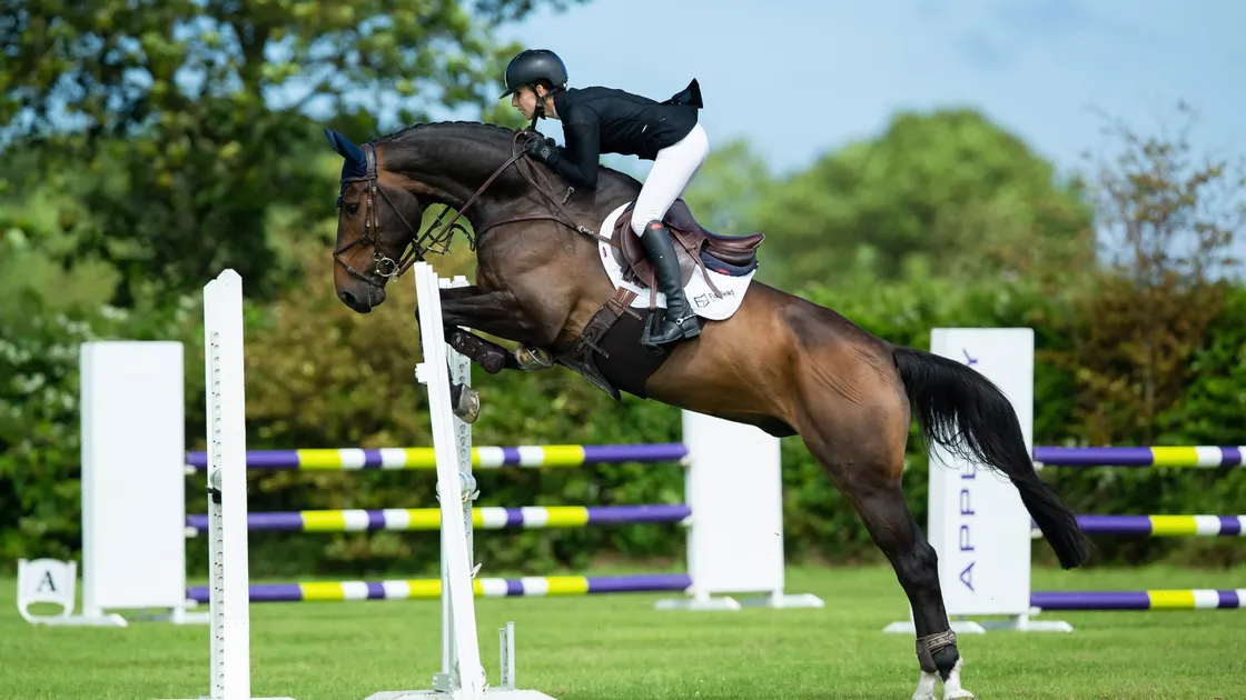 Guernsey senior team captain Eleni Falla on Mistro I. (Picture by Martin Gray, 29725867)