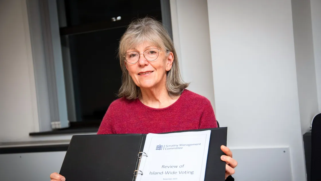Deputy Yvonne Burford led a review of the electoral system last year. (Picture by Sophie Rabey, 32876086)