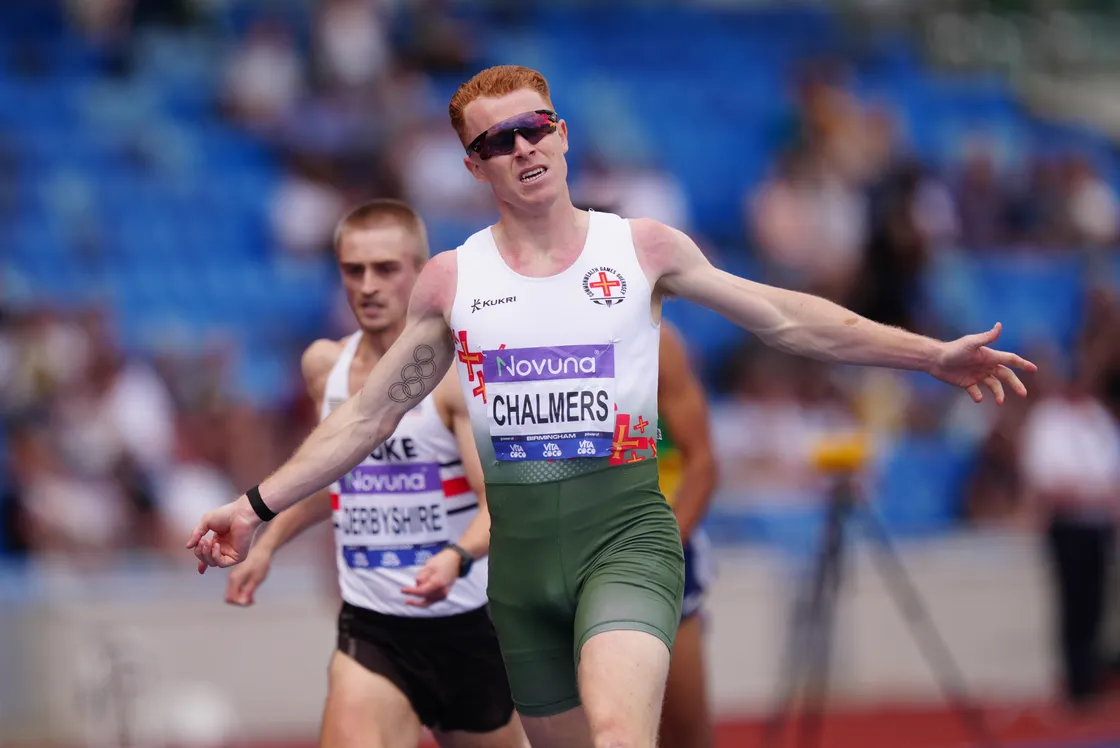 Chalmers was back at the scene of his Commonwealth medal triumph.