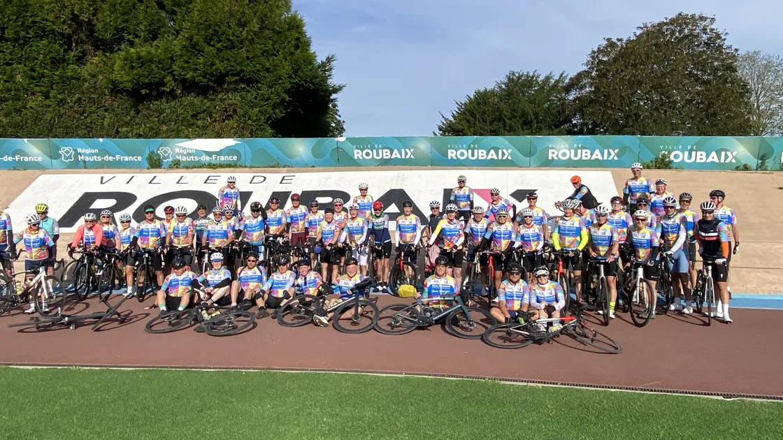 The sixth Only Fools and Donkeys Mules Flandres charity cycle tour saw 55 riders and 10 support crew take on a new route in June which combined legendary cycling landmarks with poignant visits to First World War battlefields and memorials. 													 (Picture supplied)