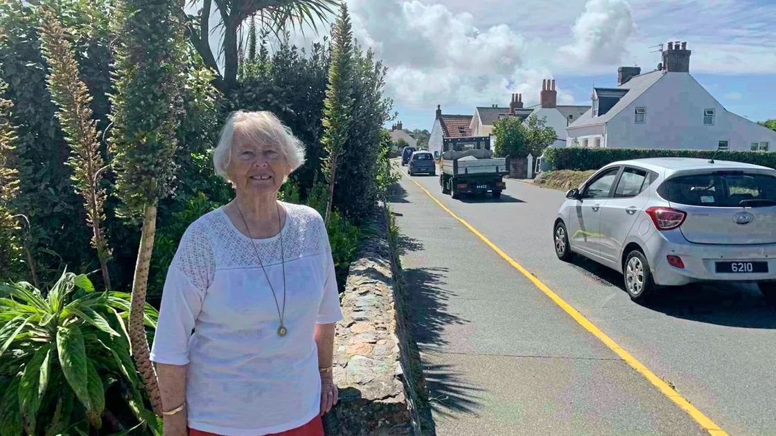 Kath Pearson has lived in Rue de Bouverie for more 50 years but is so fed up with the traffic going past the house she and her husband built when they got married she might have to consider moving.  (Picture by Zoe Fitch, 28517187)