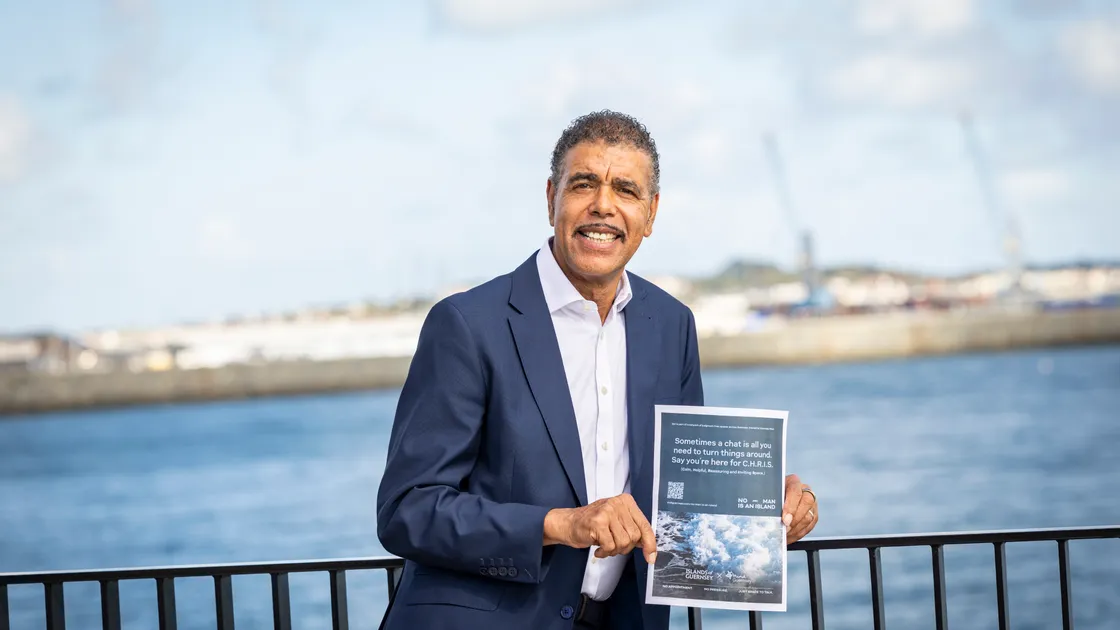 The ‘Here for C.H.R.I.S.’ campaign launched by former footballer and popular broadcaster Chris Kamara in partnership with Visit Guernsey on Thursday is already attracting widespread attention.