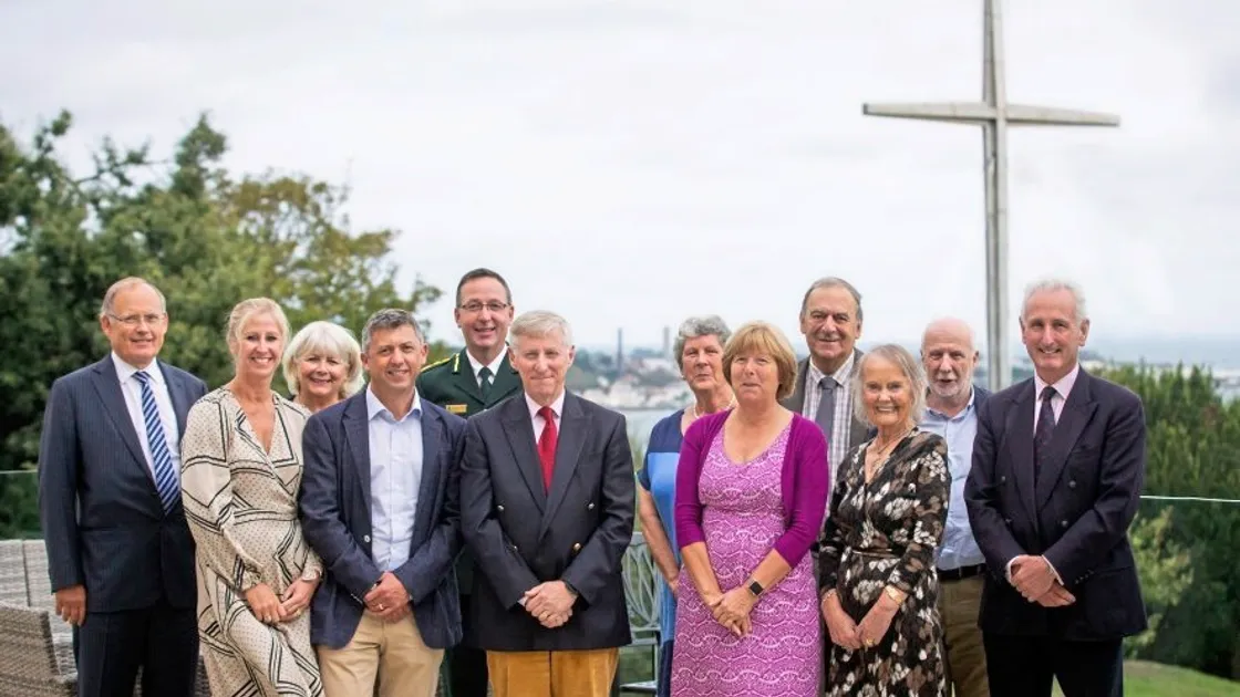 Lt-Governor Sir Ian Corder and his wife Lady Kathryn Corder joined trustees and other interested parties for a tour and presentation at Les Cotils. (Picture by Peter Frankland, 28723172)