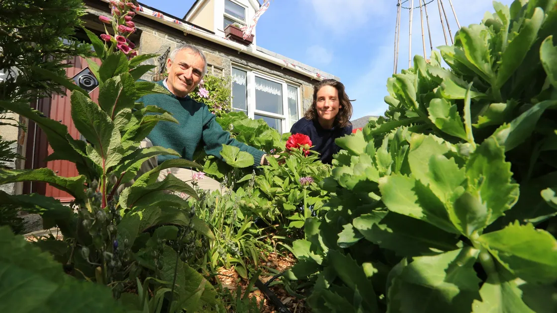 Island Wildflower and Wildlife Garden Competition founder John Ogier with Environment & Infrastructure president Lindsay de Sausmarez. (29552808)