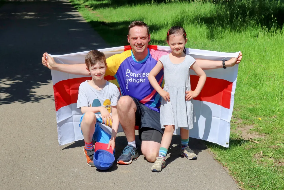 Richard Trestain’s children were there to greet him with a Guernsey flag when he completed his 168-mile charity run despite not having run regularly before. His hopes of seeing his mum, Jan, who is dying of pancreatic cancer, for the first time since 2019 are receding due to the island’s stricter travel rules.