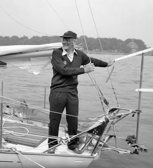 Sir Francis Chichester was the first person to complete a solo, one-stop circumnavigation of the globe on Gipsy Moth IV. (PA Photo)