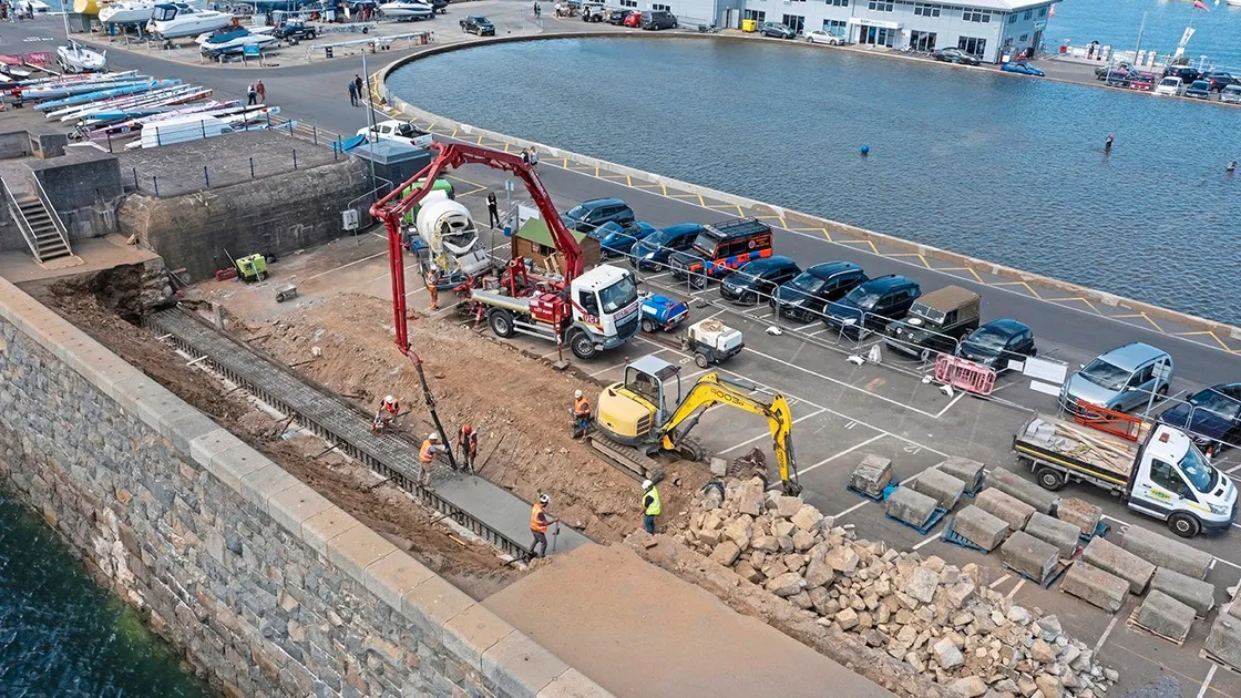 A 25-metre section of the Castle walkway has been reconstructed after the drainage problems caused significant deterioration. (33242177)
