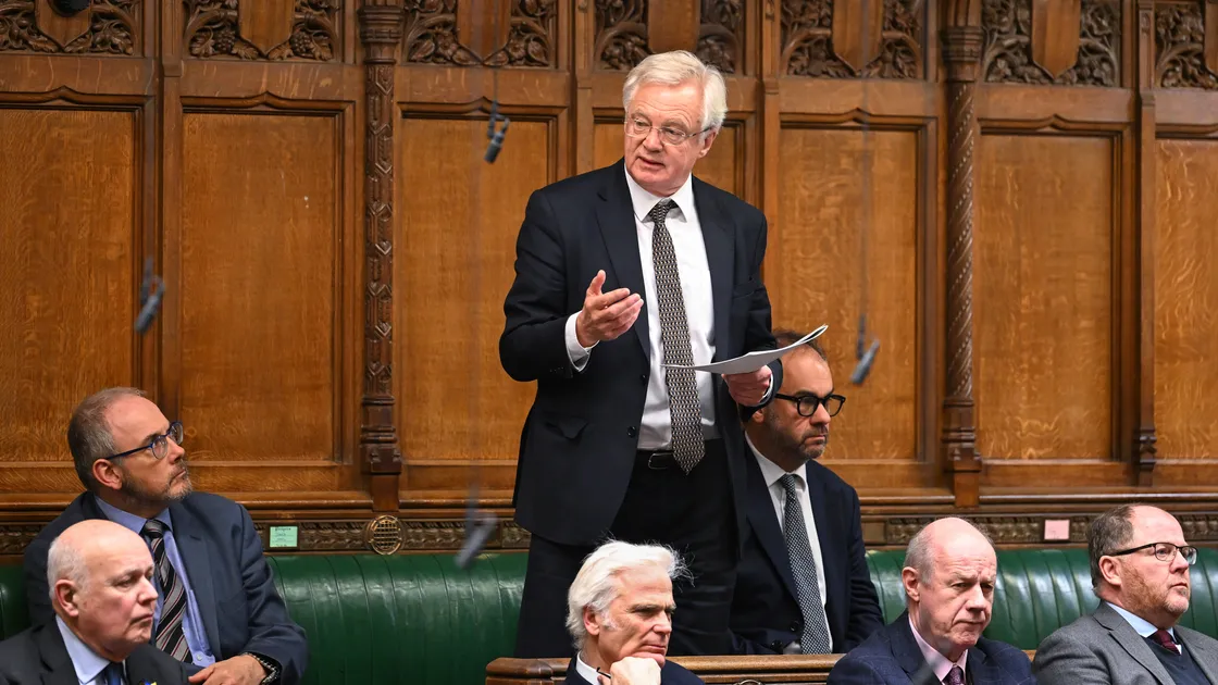 Sir David Davis MP speaking in a previous parliamentary debate. (Picture from PA Images)