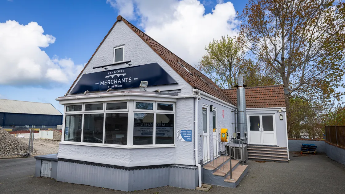 A chip off the old block: Merchants Fish and Chip signage has gone up on the former Beetons.