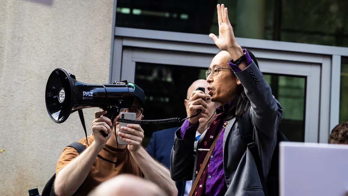 Deputy Goy, pictured ahead of the meeting, said his amendments were an attempt to find constructive alternatives to avoid GST.
