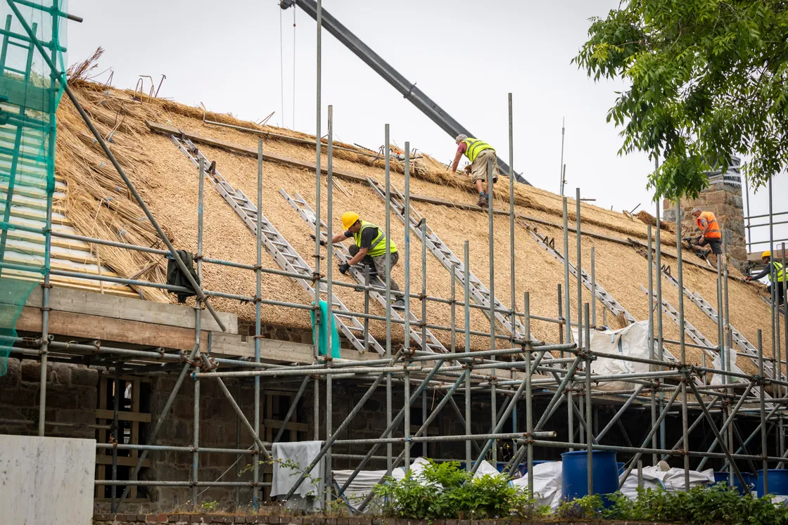 The Bella Luce is being completely redeveloped with thatched roofing installed recently.