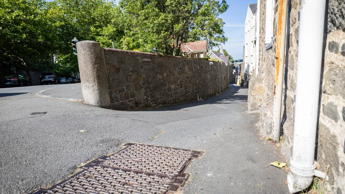 Mr Critchlow’s mobility scooter began rolling backwards when it reached the steep section at the top of Hospital Lane.