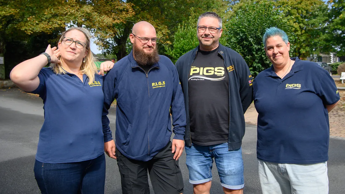 The Paranormal Intelligence Gathering Service, PIGS, spent two nights searching for ghosts and paranormal signs deep in the spooky tunnels of the Underground Hospital and Castle Cornet, using specialist equipment to monitor the environment. Left to right, Audrey Grinsted, Scott Le Page, Tim Brown and Kate Durcan-Bannister.