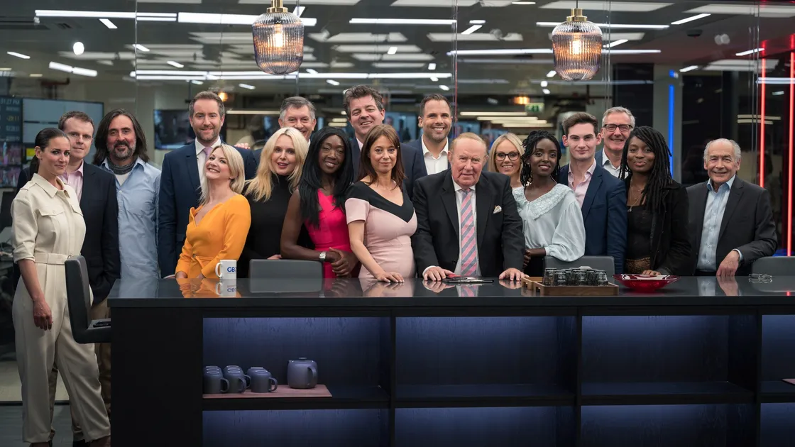 Undated handout photo issued by GB News of presenters (left to right) Kirsty Gallacher, Andrew Doyle, Neil Oliver, Darren McCaffrey, Alex Phillips, Rebecca Hutson, Simon McCoy, Nana Akua, Liam Halligan, Gloria De Piero, Dan Wootton, Andrew Neil, Michelle Dewberry, Mercy Muroki, Tom Harwood, Colin Brazier, Inaya Folarin Iman, Alastair Stewart. GB News launches on Sunday evening with a special programme called Welcome To GB News. Issue date: Sunday June 13, 2021. (29721452)