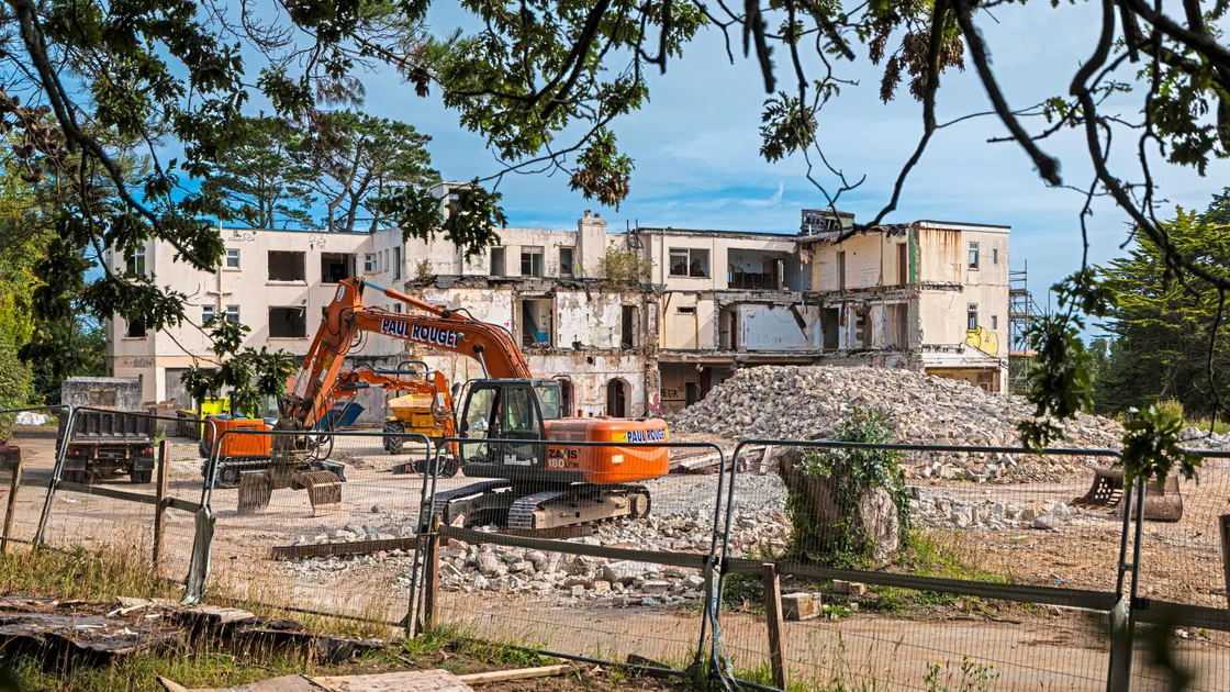 Work to demolish the long-closed former hotel began in February