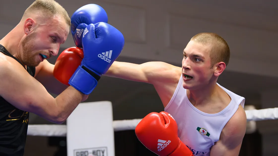 Josh Lazarou, pictured in the ring at St Pierre Park last year, picked up a hard-fought victory in Jersey