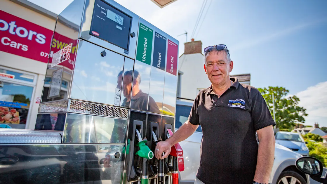 Andre Whiteway, owner of Whiteway Motors, which is one of the cheapest garages for fuel, has been affected by the recent price increase. (Picture by Luke Le Prevost, 30949316)