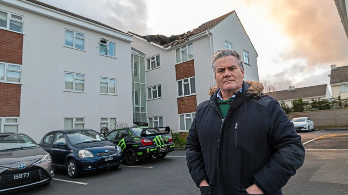 Mr Merrien said he hoped to get a scaffolding canopy over the damaged roofs quickly to get some people back into their homes