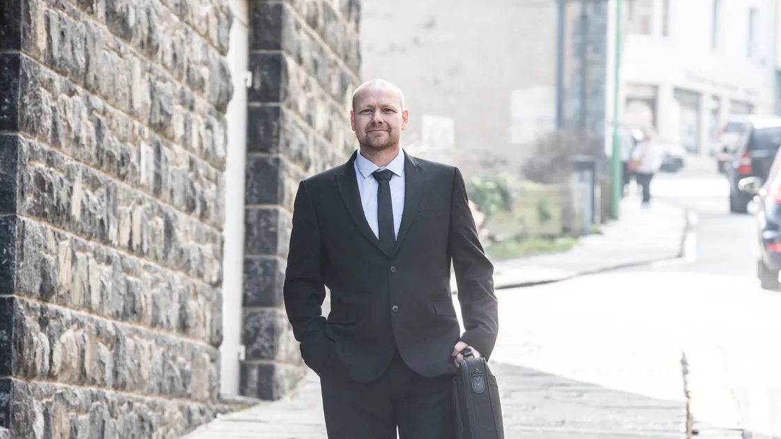 Steve Ogier, 48, going into court. (Picture by Adrian Miller, 29144978)