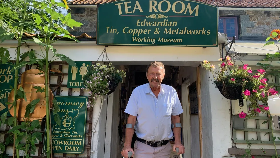 Patois Tea Room tenant and star of the Channel 5’s Jersey and Guernsey documentary series, Robert Steen, has been put back in touch with his 94-year old godfather Gerry Coombes after more than 25 years following the success of the show. (32428864)