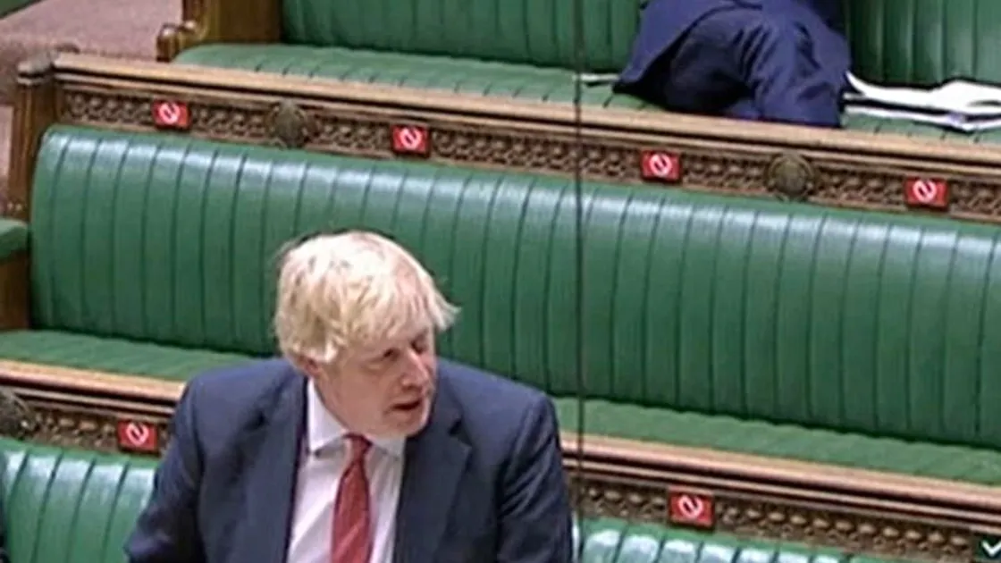 Prime Minister Boris Johnson delivering a statement to the House of Commons on Covid-19. (PA Pictures)