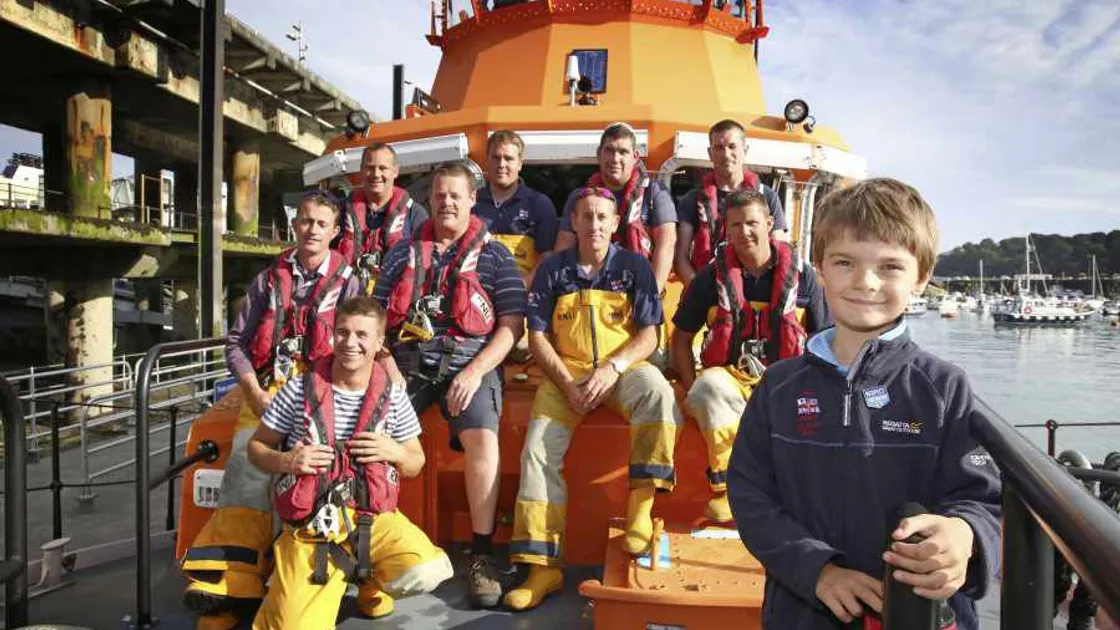 Harry, 8, is a boy on own lifeboat mission