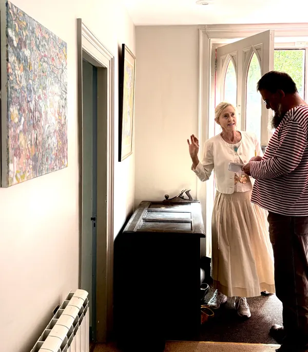 Shaun Shackleton interviewing Arabella Ross at St Peter’s Rectory
