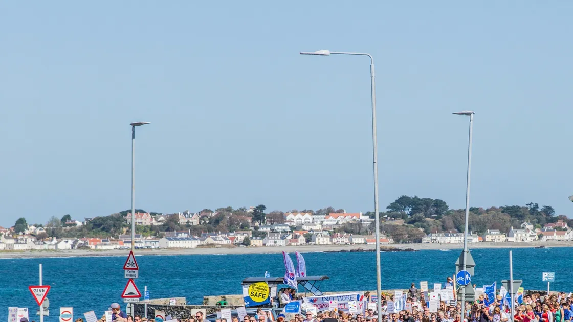 It took more than two-and-a-half minutes for the march to pass by.