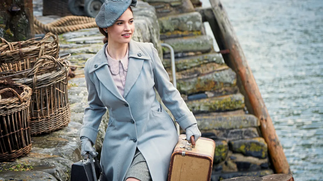 Downton Abbey actress Lily James stars in the Guernsey Literary and Potato Peel Pie Society film.          (StudioCanal)