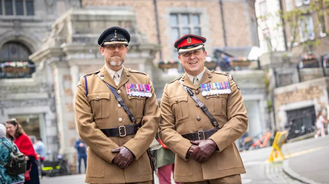 Local Lt-Colonels happy to be back for Liberation Day parade