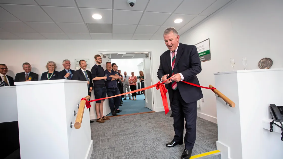 Lt-Governor Lt General Richard Cripwell  officially opens Marie Randall House in Upland Road.  (Picture by Peter Frankland, 33372653)