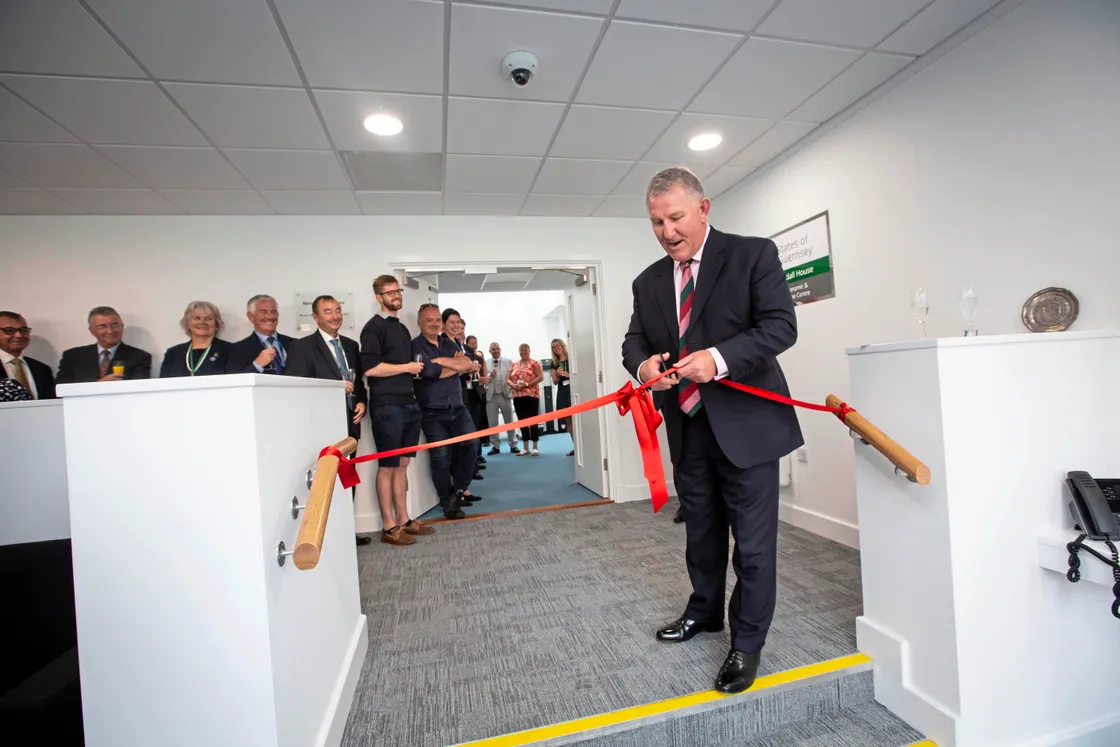 Lt-Governor Lt General Richard Cripwell  officially opens Marie Randall House in Upland Road.  (Picture by Peter Frankland, 33372653)
