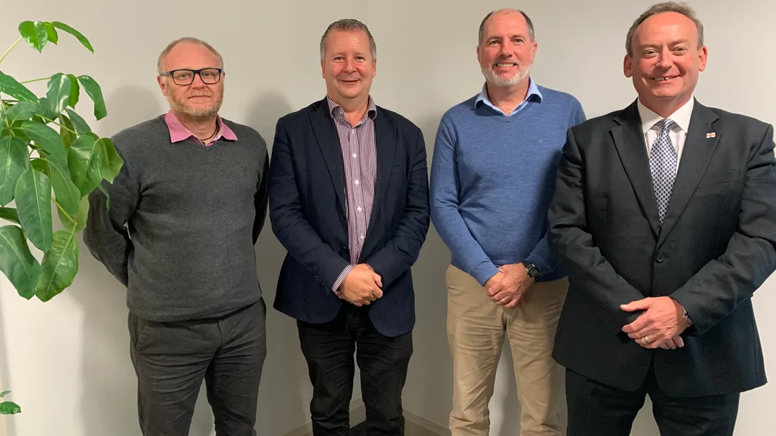 The UAP Group has acquired Concept Group Guernsey. Pictured left to left are Kevin Le Moigne, Rob Shipman, Roger Berry and Lyndon Trott. (30055260)