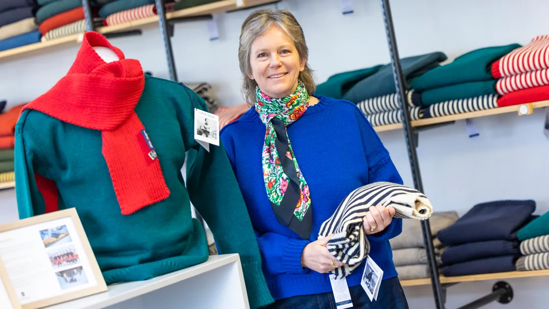 Le Tricoteur owner Rachael Laine moved to Guernsey last summer to take over the business.