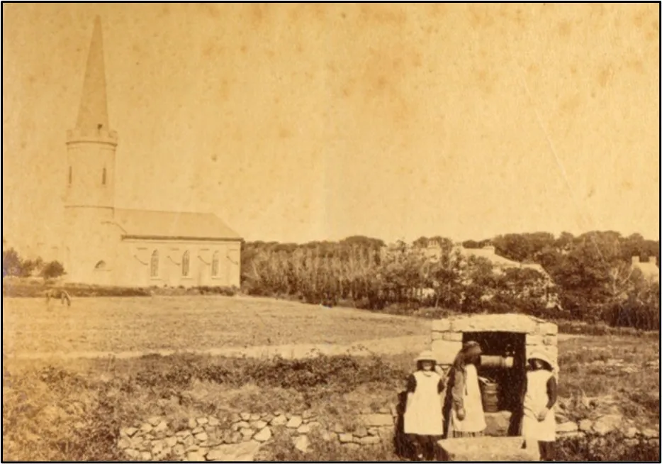 Earliest photo of the church circa 1860