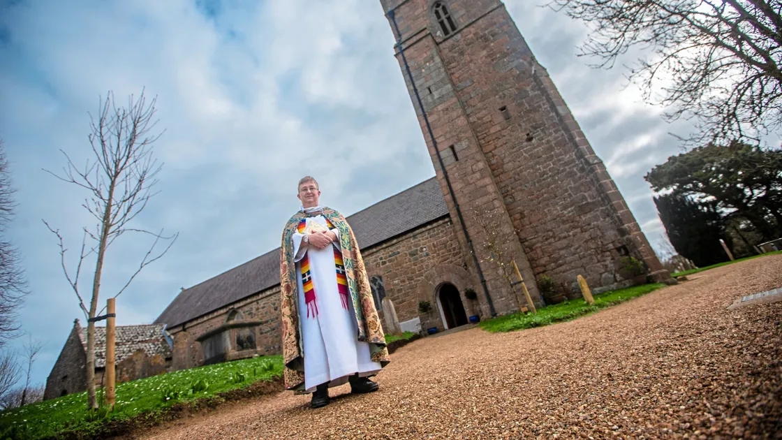 The Rev Mark Charmley at St. Saviour's Church. (Picture by Peter Frankland, 32976795)
