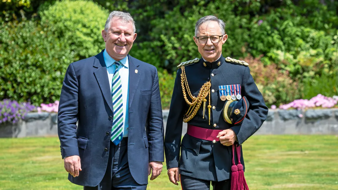 Lt-Governor Lt General Richard Cripwell is knighted, while his secretary Major Marco Ciotti is made a Lieutenant of the Royal Victorian Order.