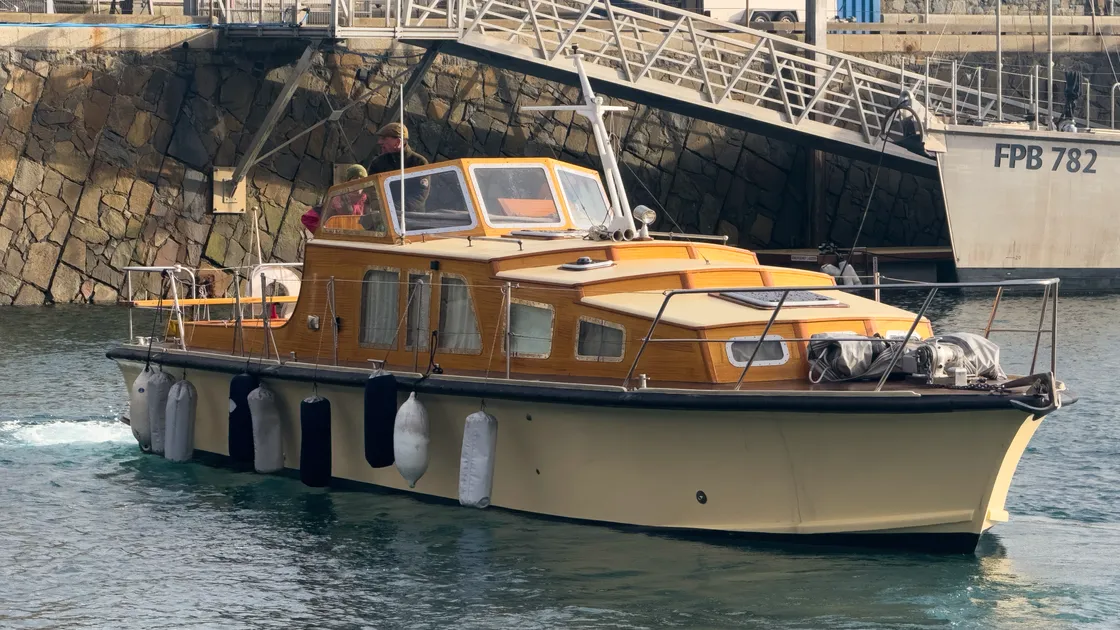 The Flying Spur is currently having repairs to its deck done in England, before hopefully returning to the island this spring