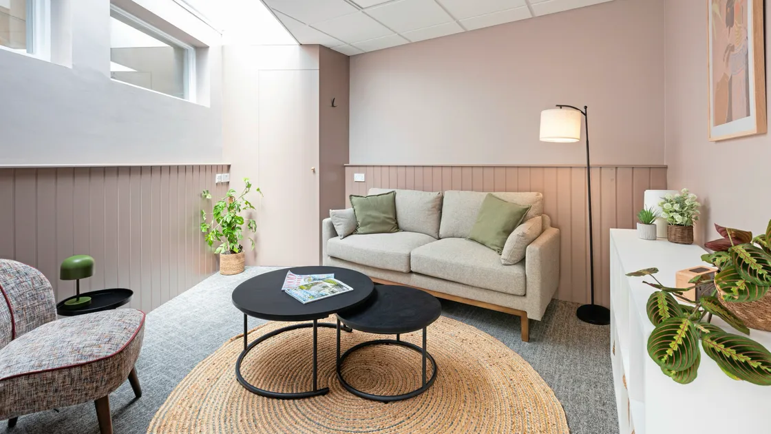 The new site includes three counselling rooms, a waiting area and an office.