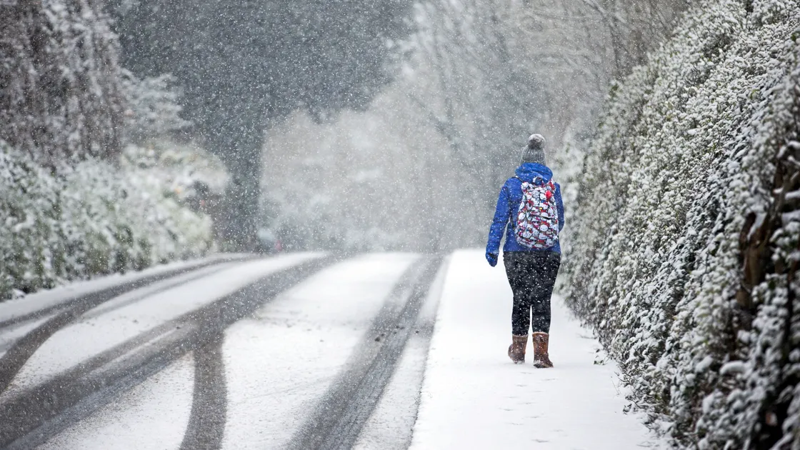 Up to 8cm of snow and gale force winds are forecast for Thursday.
