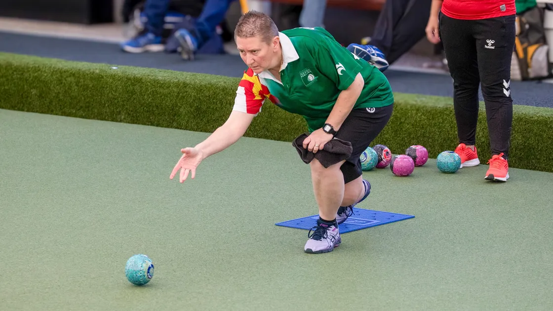 Ali Merrien has booked her place in the World Bowls Indoor Championships women's singles.