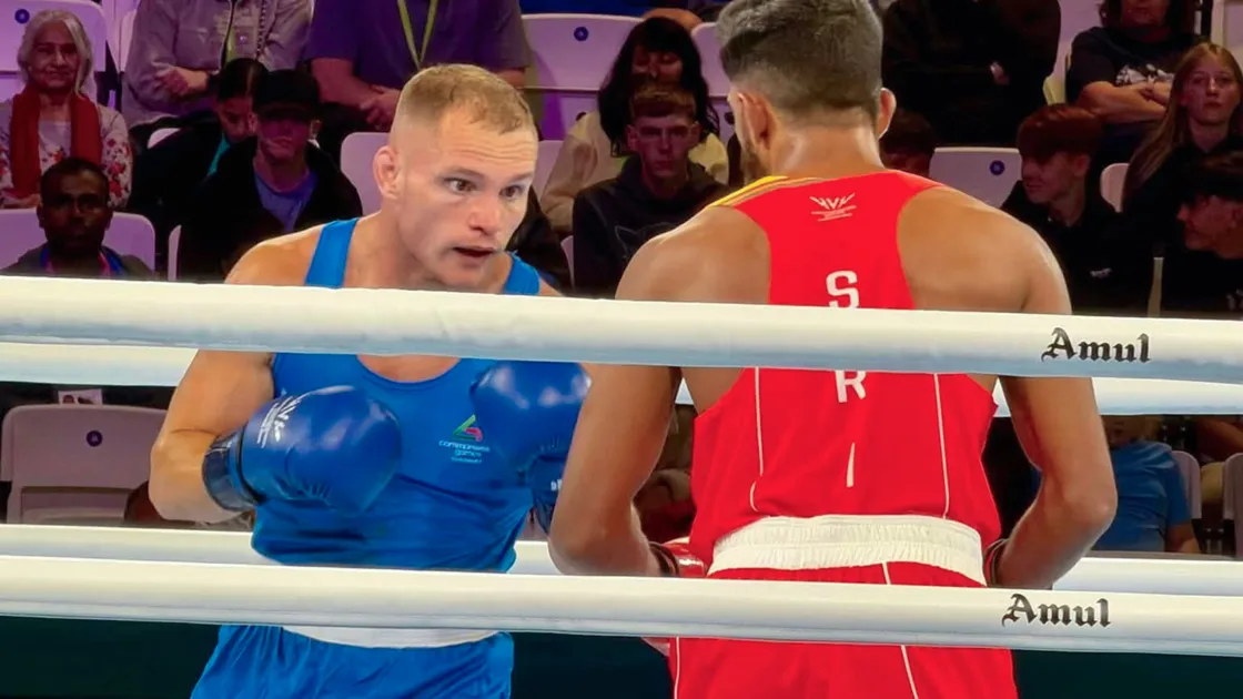 Adams came through his first Commonwealth Games outing with a points victory.