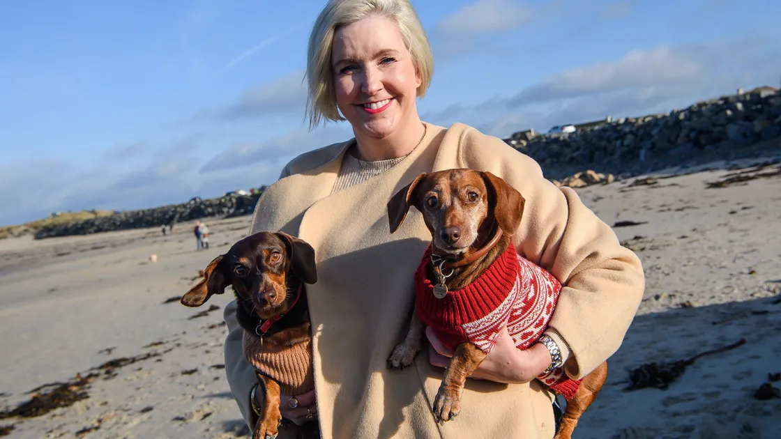 Becky Hobson organises the informal group of dachshund owners who meet several times during the year