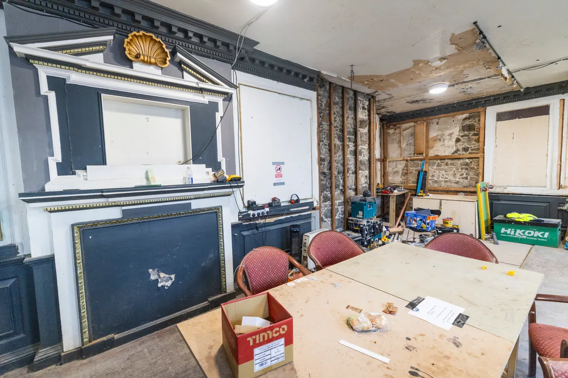 The former Townhouse bar is being stripped out.	
