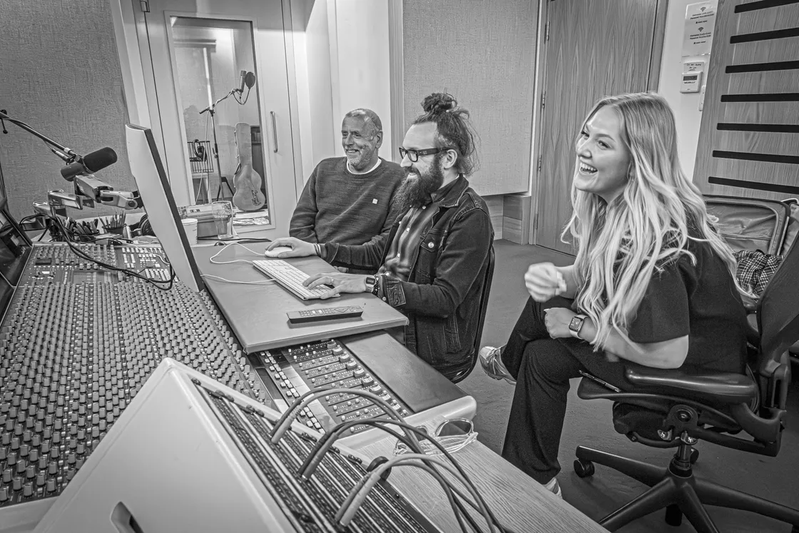 Emily opted to extend her session and record three more of her original songs